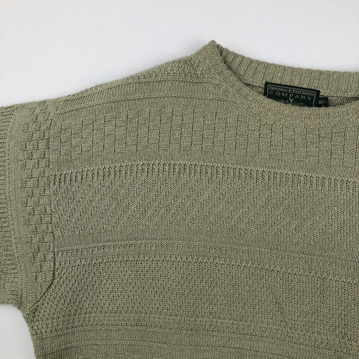 ARMAND THIERY Border Pattern Knit Sweater, Men's Size M (equivalent) unclear Khaki type beige Vintage Second Hand