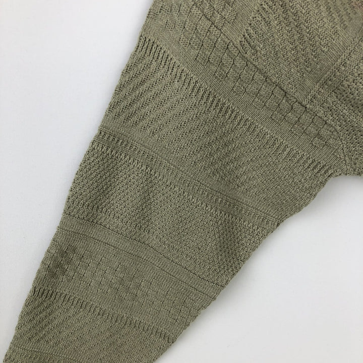 ARMAND THIERY Border Pattern Knit Sweater, Men's Size M (equivalent) unclear Khaki type beige Vintage Second Hand