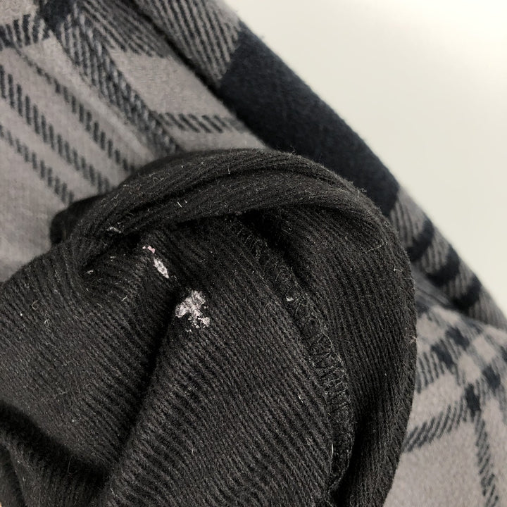 ORVIS Long Sleeve Heavy Flannel Check Shirt, Men's Size M cotton gray type Vintage Second Hand