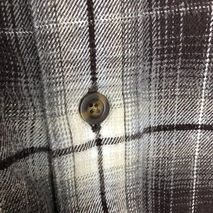 Carhartt Relaxed Fit Ombre Check Long Sleeve Button-Down Flannel Check Shirt, Men's Size L (approx.) cotton brown type Vintage Second Hand