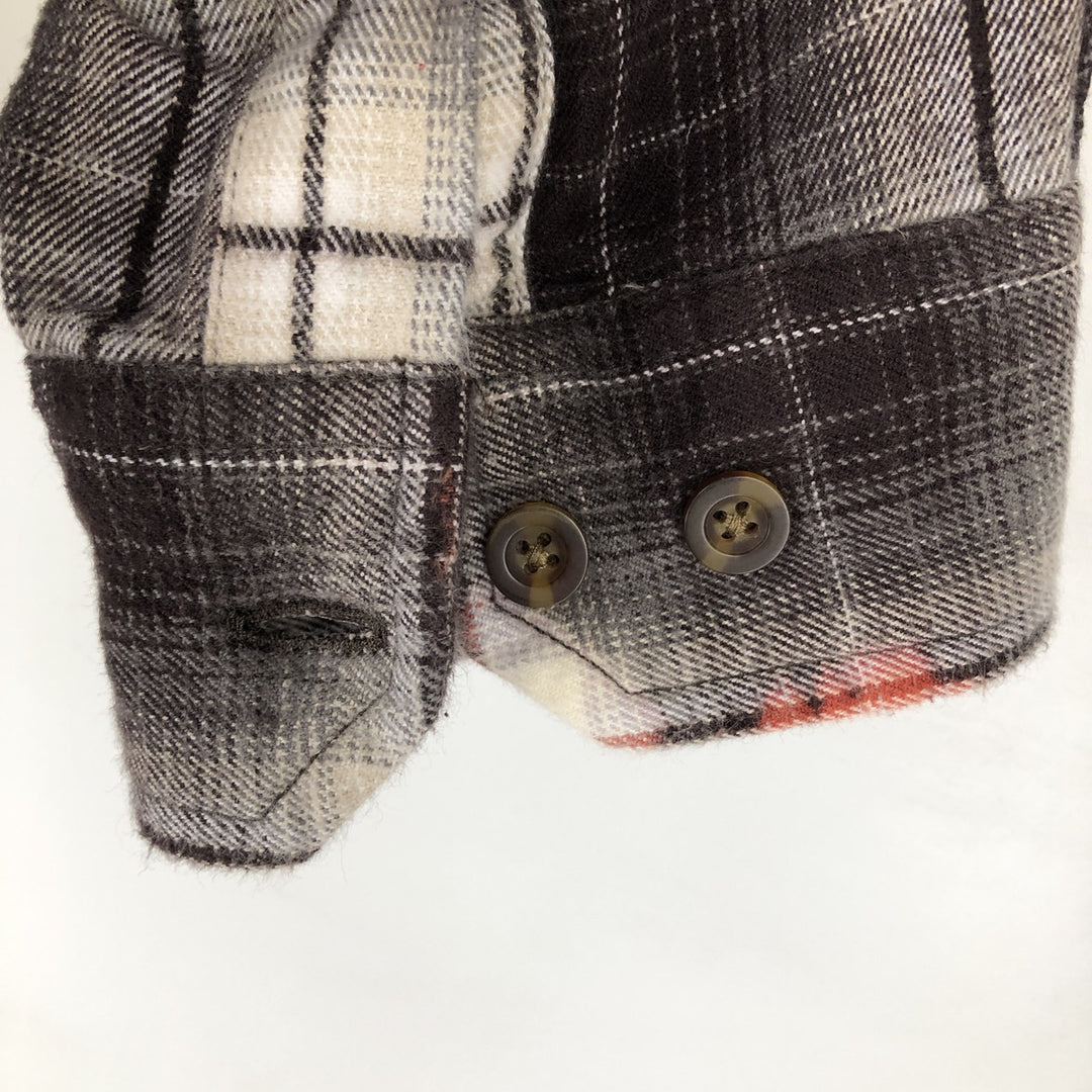 Carhartt Relaxed Fit Ombre Check Long Sleeve Button-Down Flannel Check Shirt, Men's Size L (approx.) cotton brown type Vintage Second Hand