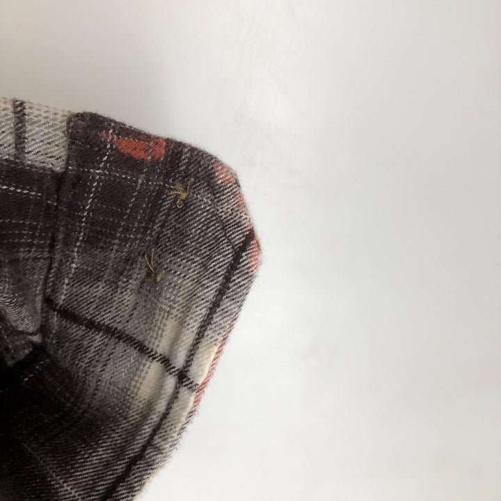 Carhartt Relaxed Fit Ombre Check Long Sleeve Button-Down Flannel Check Shirt, Men's Size L (approx.) cotton brown type Vintage Second Hand