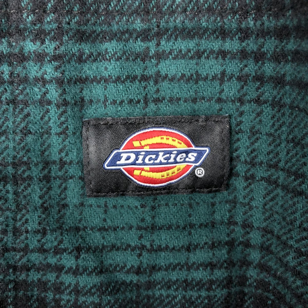 Dickies Ombre Check Long Sleeve Flannel Check Shirt, Men's Size XL cotton green type Vintage Second Hand