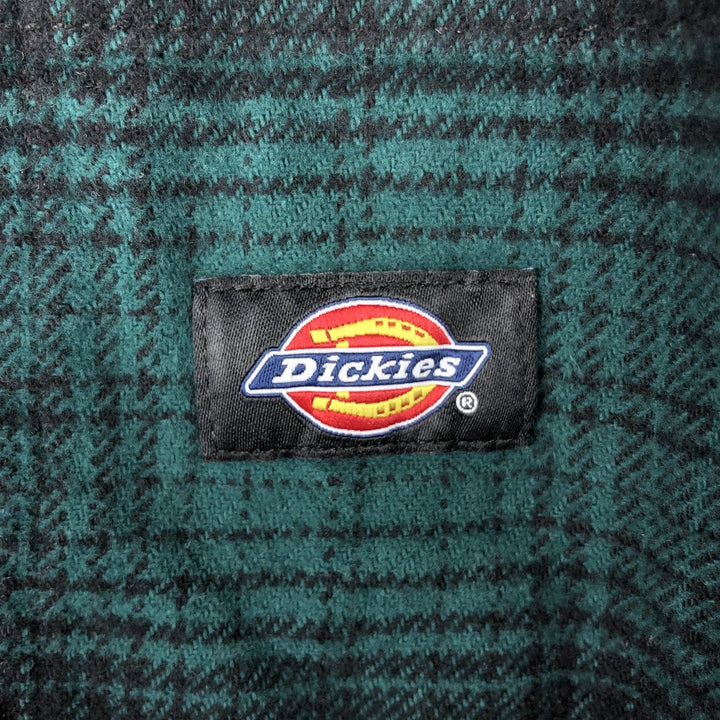 Dickies Ombre Check Long Sleeve Flannel Check Shirt, Men's Size XL cotton green type Vintage Second Hand