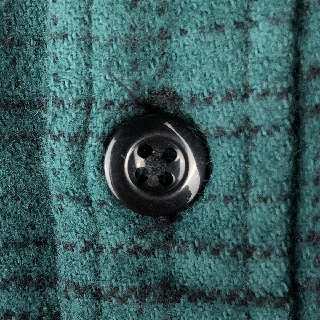 Dickies Ombre Check Long Sleeve Flannel Check Shirt, Men's Size XL cotton green type Vintage Second Hand