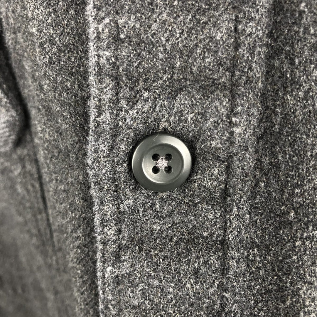 Patagonia Organic Cotton 53947FA17 Advertising Long-Sleeve Flannel Shirt, Boxy Fit, Men's XL Equivalent Organic cotton gray type Vintage Second Hand