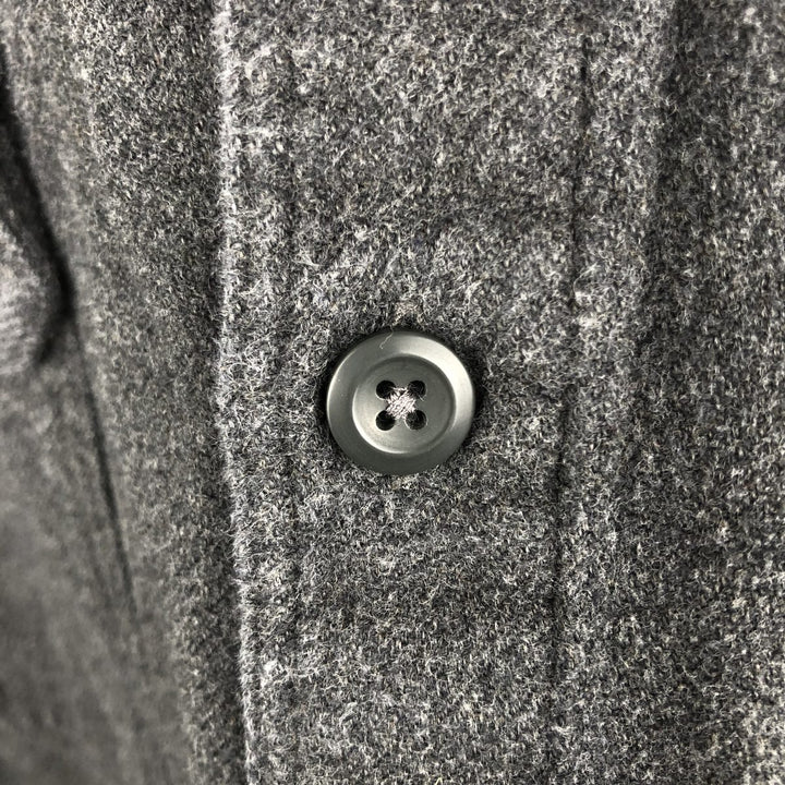 Patagonia Organic Cotton 53947FA17 Advertising Long-Sleeve Flannel Shirt, Boxy Fit, Men's XL Equivalent Organic cotton gray type Vintage Second Hand