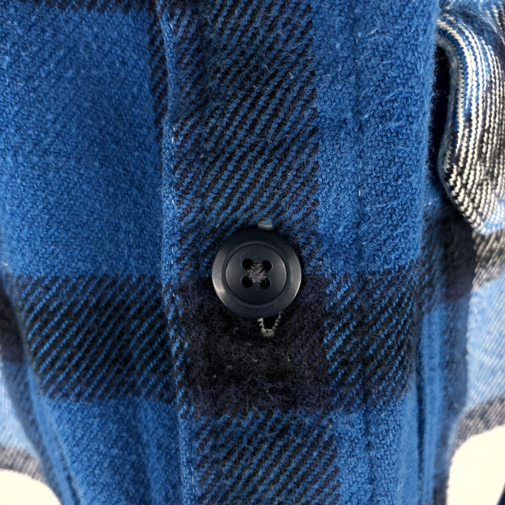 Patagonia Organic Cotton 53947FA16 Long-Sleeve Flannel Check Shirt, Boxy Shirt, Men's Size M Organic cotton blue type Vintage Second Hand