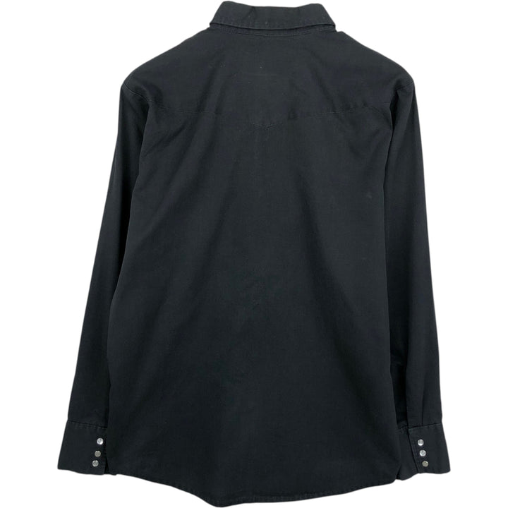 KODIAK Long-Sleeve Western Shirt, Men's Size L (approx.) unclear black type Vintage Second Hand