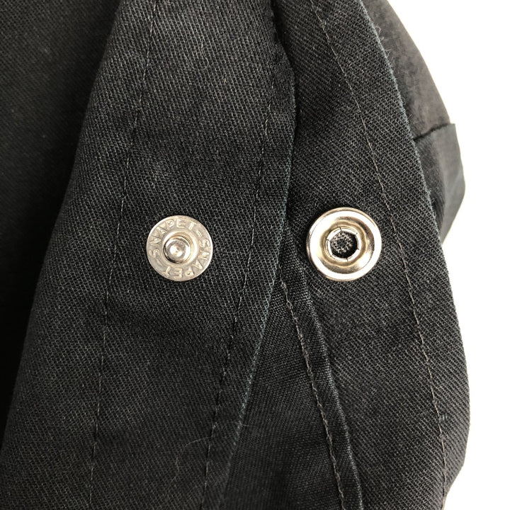 KODIAK Long-Sleeve Western Shirt, Men's Size L (approx.) unclear black type Vintage Second Hand