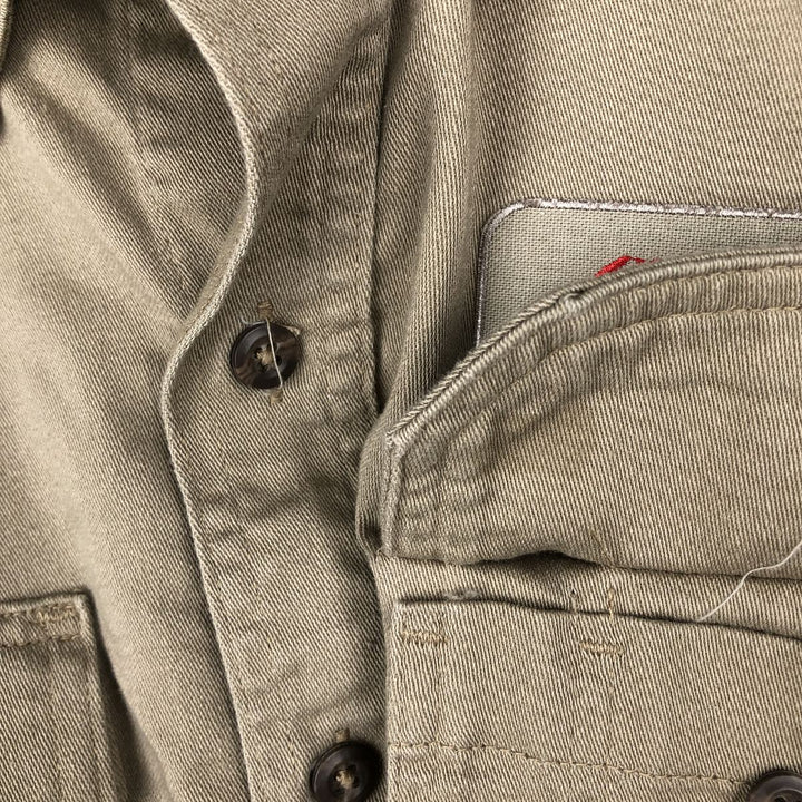 Carhartt FR Series Long Sleeve Button-Down Work Shirt, Men's Size Medium cotton Beige type Vintage Second Hand