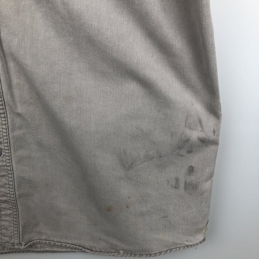 Carhartt FR Series Long-Sleeve Button-Down Work Shirt, Men's Size XXL (approx.) unclear gray type Vintage Second Hand
