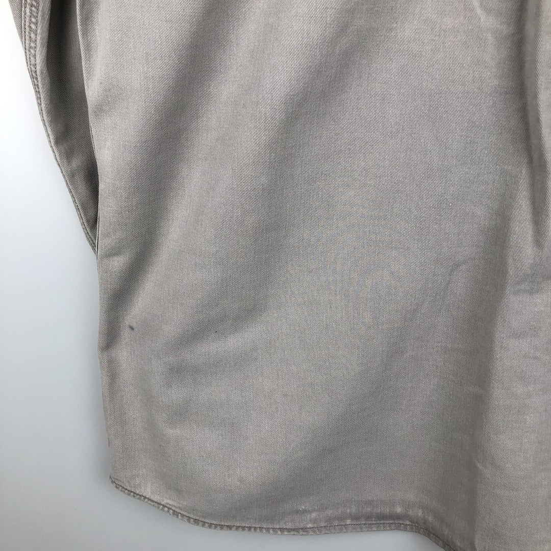 Carhartt FR Series Long-Sleeve Button-Down Work Shirt, Men's Size XXL (approx.) unclear gray type Vintage Second Hand