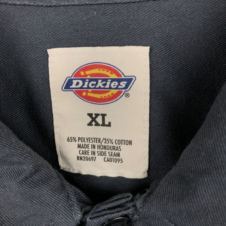 Dickies Long Sleeve Work Shirt, Men's XL Size polyester gray type Vintage Second Hand
