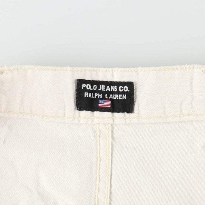 2000'S Ralph Lauren POLO JEANS COMPANY military pants, men's size W35 (approx.) cotton pale white type Vintage Second Hand