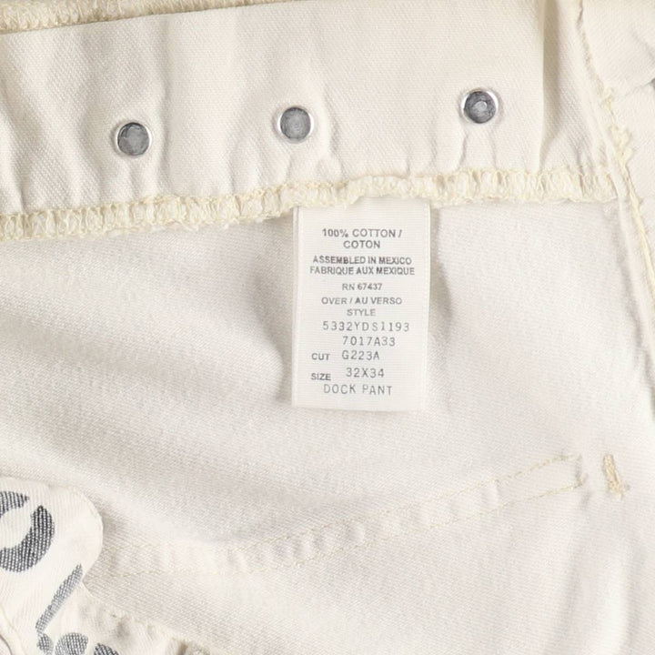 2000'S Ralph Lauren POLO JEANS COMPANY military pants, men's size W35 (approx.) cotton pale white type Vintage Second Hand