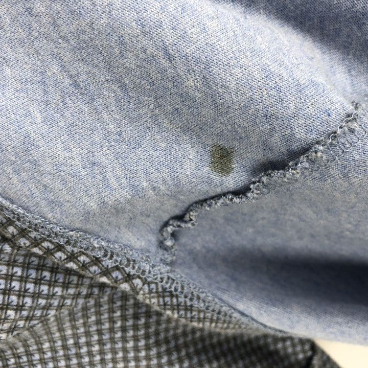 90s-00'S Calvin Klein Jeans all-over print short-sleeved Western shirt, men's size L (approx.) cotton Blue type light blue Vintage Second Hand