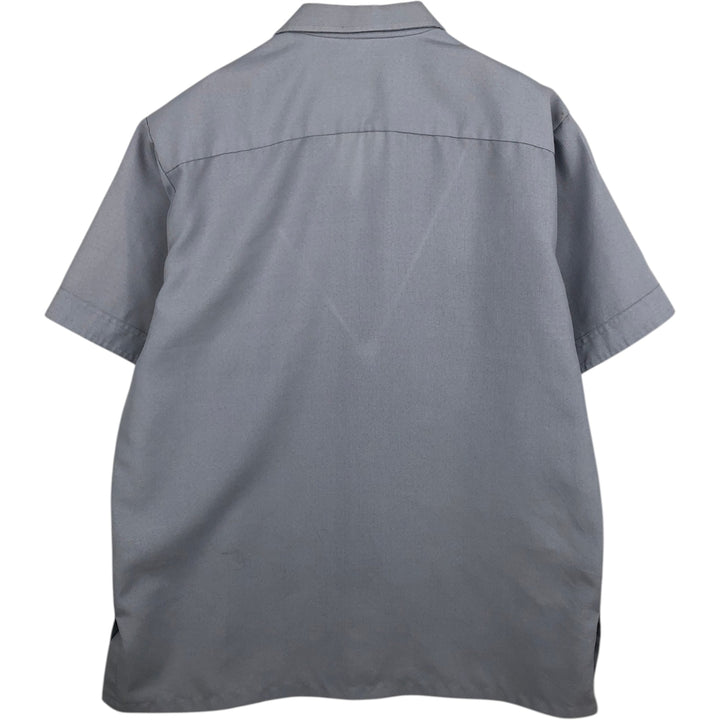 Pierre Cardin Short-Sleeve Open-Collar Mexican Shirt / Cuban Shirt / Box Shirt - Men's Size XL unclear gray type Vintage Second Hand