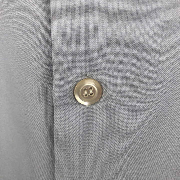 Pierre Cardin Short-Sleeve Open-Collar Mexican Shirt / Cuban Shirt / Box Shirt - Men's Size XL unclear gray type Vintage Second Hand