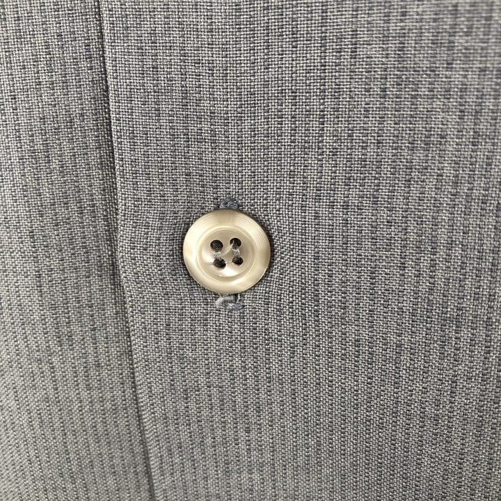 Pierre Cardin Short-Sleeve Open-Collar Mexican Shirt / Cuban Shirt / Box Shirt - Men's Size XL unclear gray type Vintage Second Hand