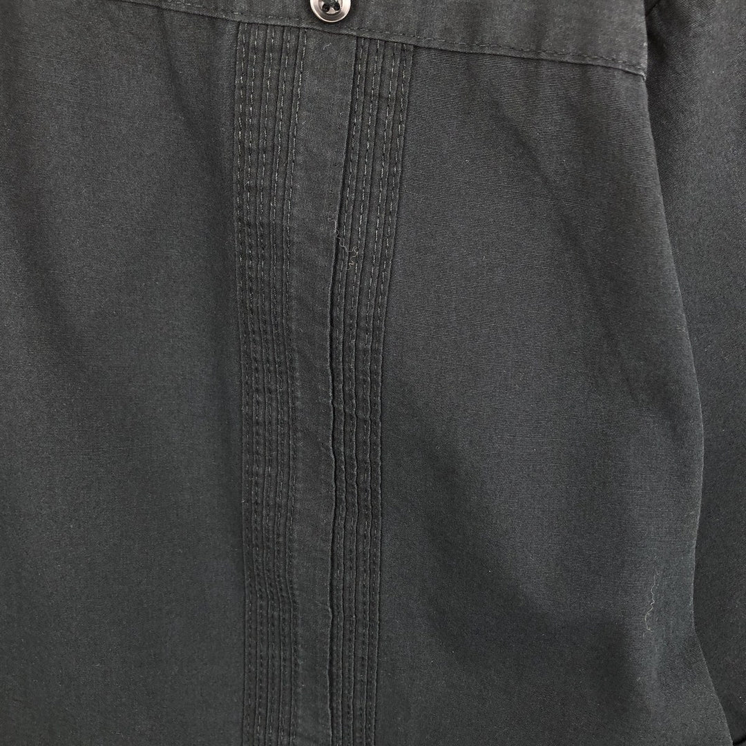 MONTE CARLO Short Sleeve Open Collar Mexican Shirt Cuban Shirt Box Shirt Men's XL cotton black type Vintage Second Hand