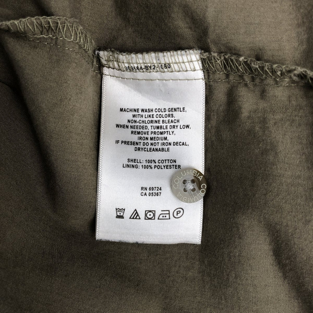 Columbia PFG Short Sleeve Fishing Shirt, Men's M Size cotton Khaki type Vintage Second Hand