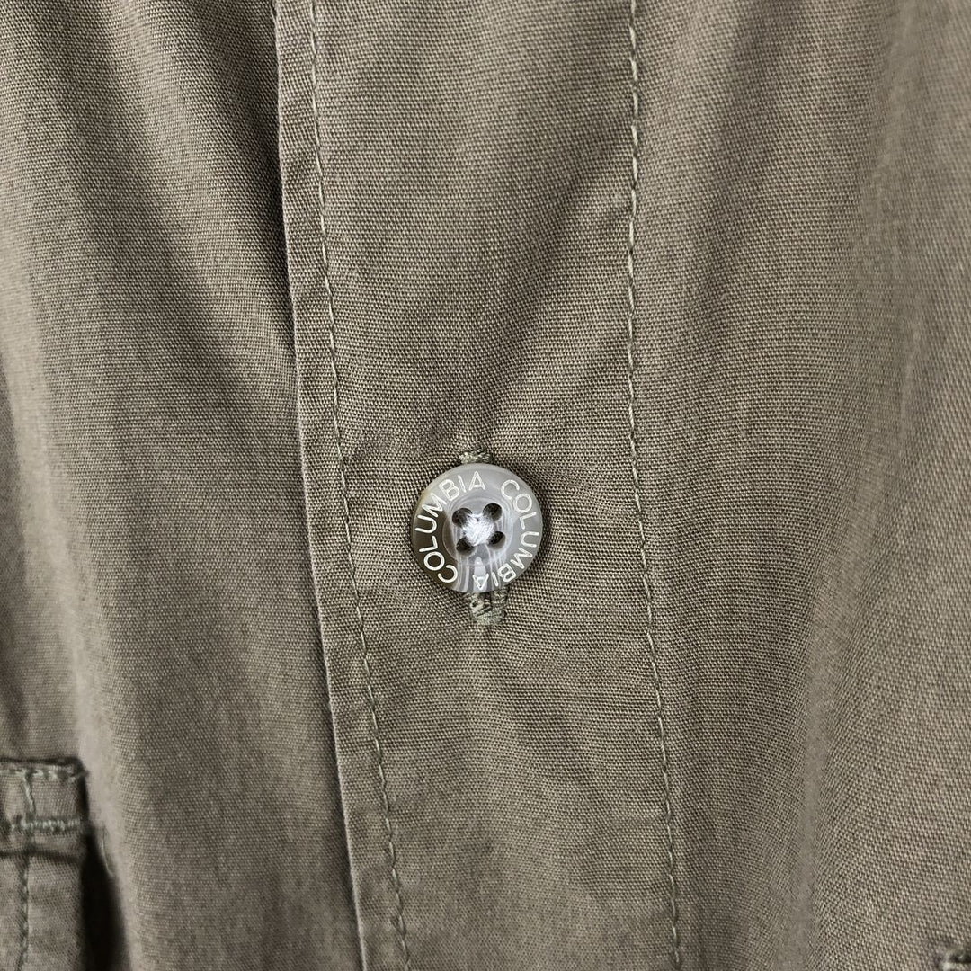 Columbia PFG Short Sleeve Fishing Shirt, Men's M Size cotton Khaki type Vintage Second Hand