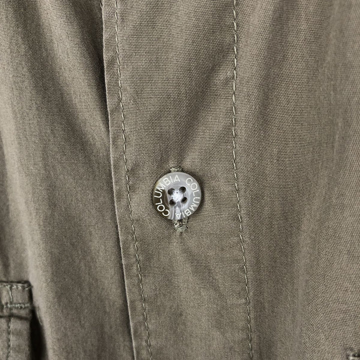 Columbia PFG Short Sleeve Fishing Shirt, Men's M Size cotton Khaki type Vintage Second Hand