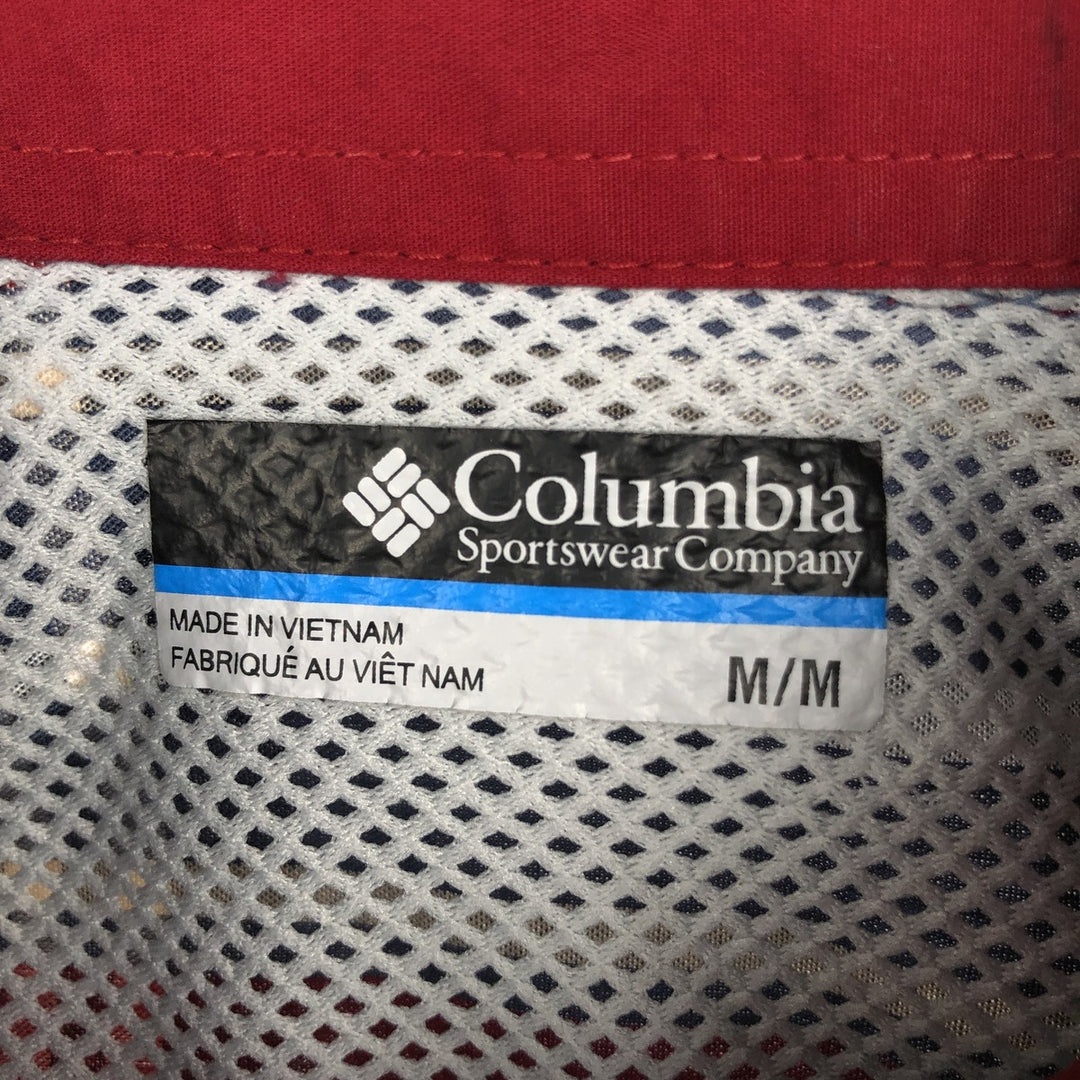Columbia PHG Short-Sleeve Cotton Check Shirt, Men's Size M (approx.) cotton red type Vintage Second Hand