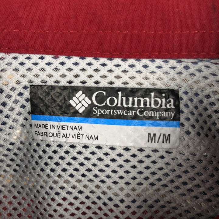 Columbia PHG Short-Sleeve Cotton Check Shirt, Men's Size M (approx.) cotton red type Vintage Second Hand
