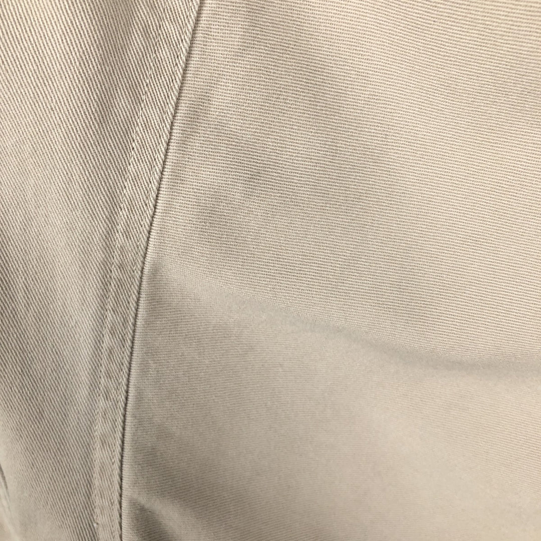 80s-90'S Eddie Bauer Black Tag Button-Down Short-Sleeve Cotton Shirt, Men's Size L (Equivalent), Vintage unclear Beige type Vintage Second Hand