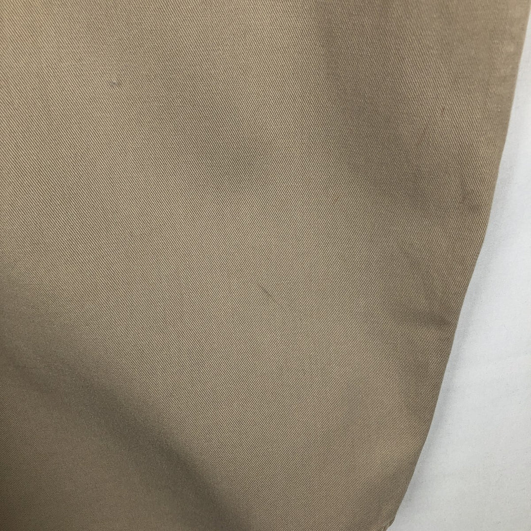 80s-90'S Eddie Bauer Black Tag Button-Down Short-Sleeve Cotton Shirt, Men's Size L (Equivalent), Vintage unclear Beige type Vintage Second Hand