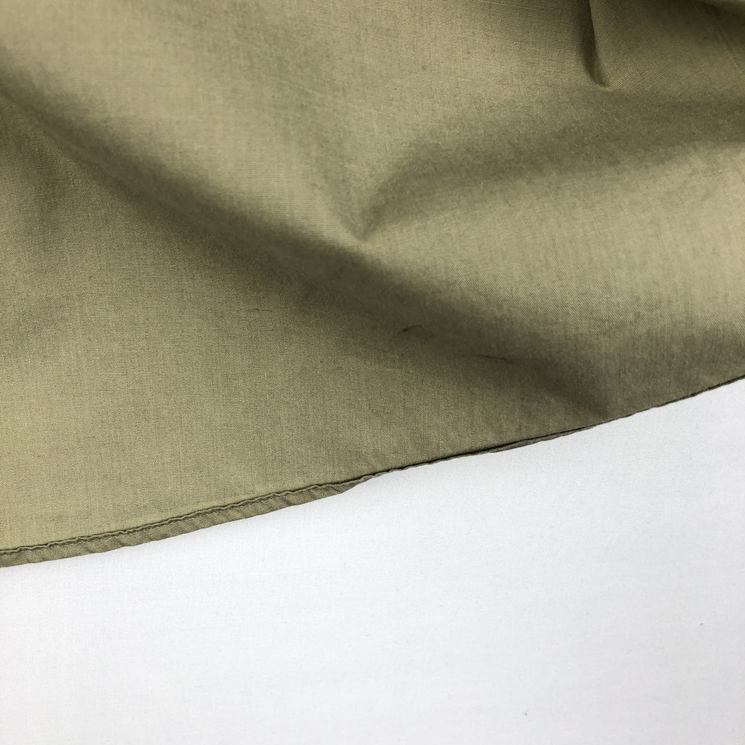 Christian Dior MONSIEUR Short-Sleeve Poly-Cotton Shirt, Made in USA, Men's Size XL (approx.) cotton Khaki type sage green Vintage Second Hand