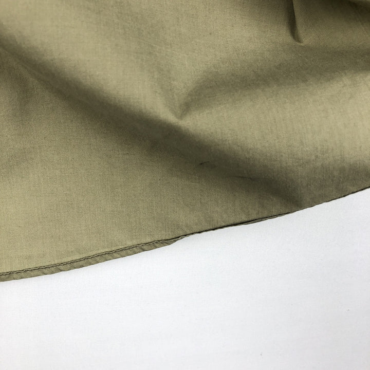 Christian Dior MONSIEUR Short-Sleeve Poly-Cotton Shirt, Made in USA, Men's Size XL (approx.) cotton Khaki type sage green Vintage Second Hand