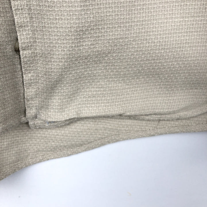 Burberry's short-sleeved cotton shirt, made in the USA, men's size L. cotton Khaki type sage green Vintage Second Hand