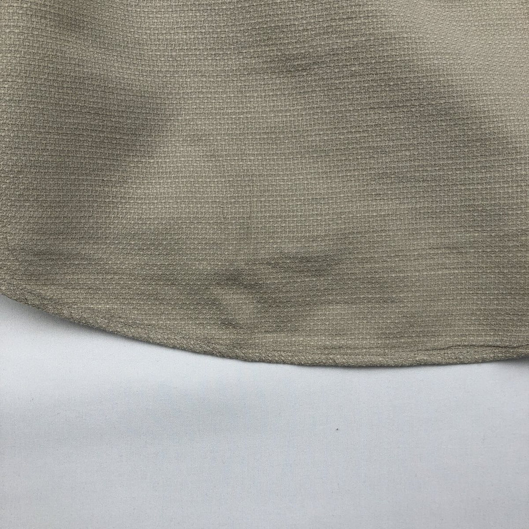 Burberry's short-sleeved cotton shirt, made in the USA, men's size L. cotton Khaki type sage green Vintage Second Hand