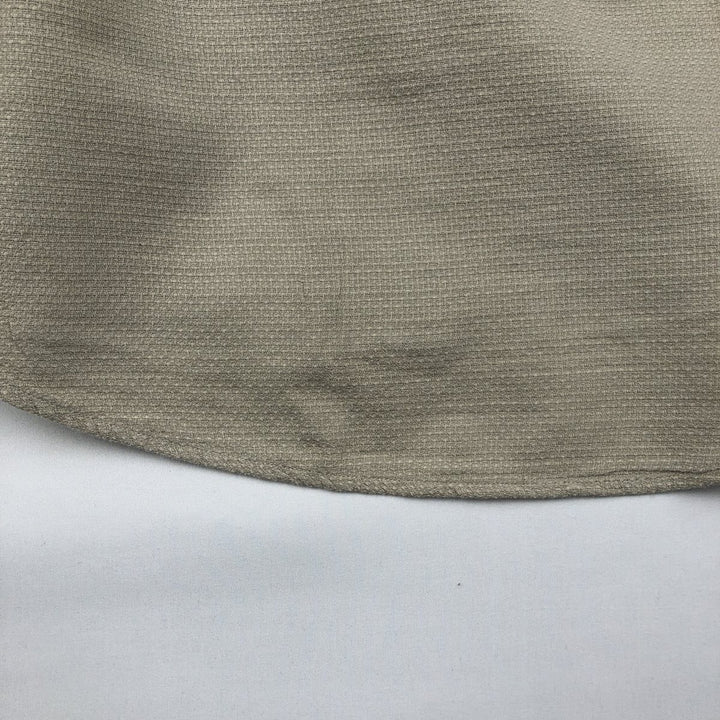 Burberry's short-sleeved cotton shirt, made in the USA, men's size L. cotton Khaki type sage green Vintage Second Hand