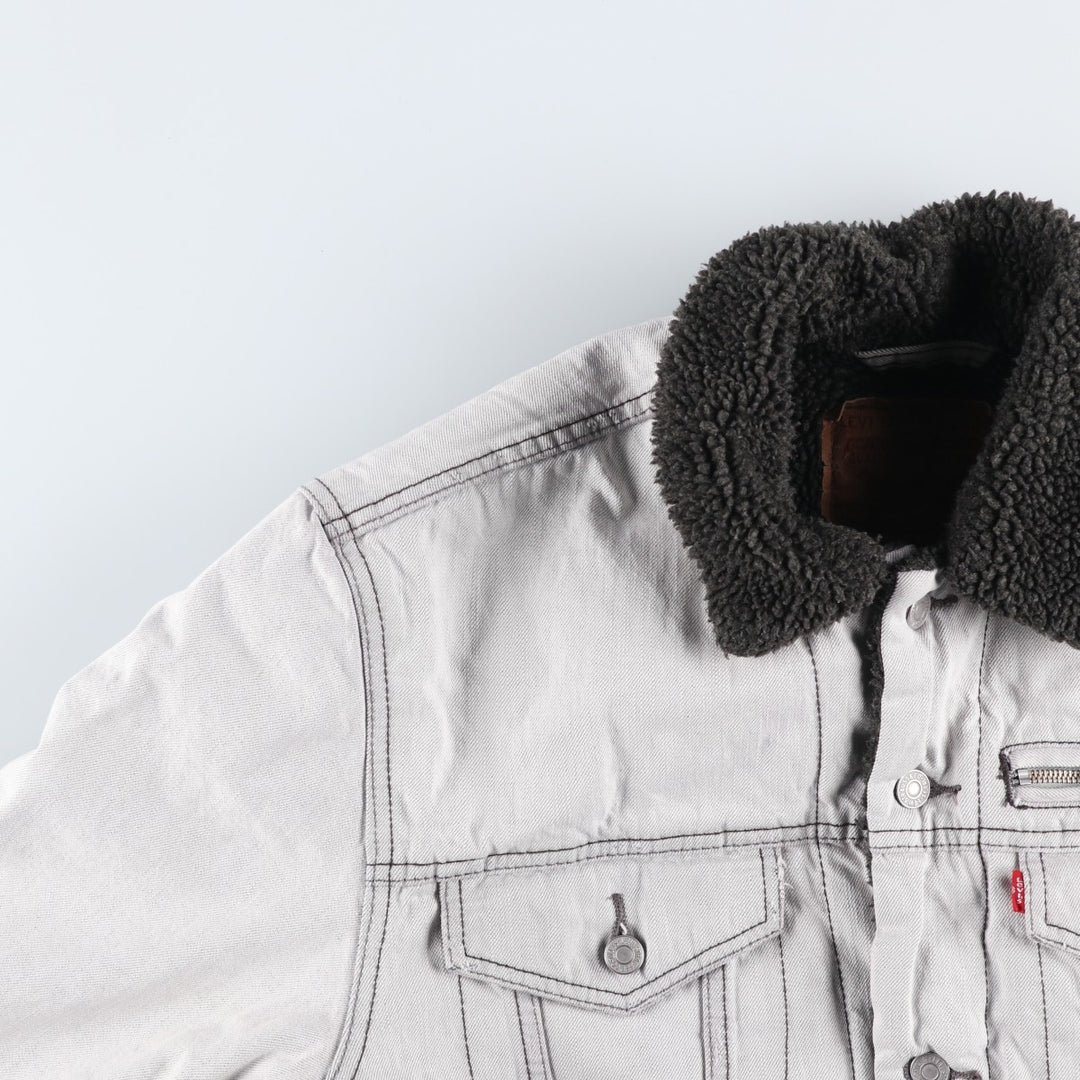 Levi's denim fleece jacket, men's size XL cotton Blue type light blue Vintage Second Hand