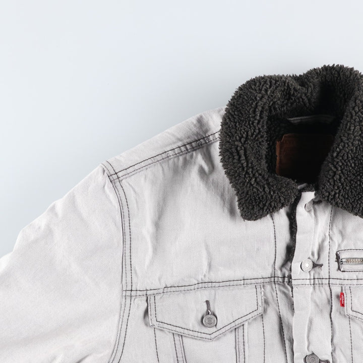 Levi's denim fleece jacket, men's size XL cotton Blue type light blue Vintage Second Hand
