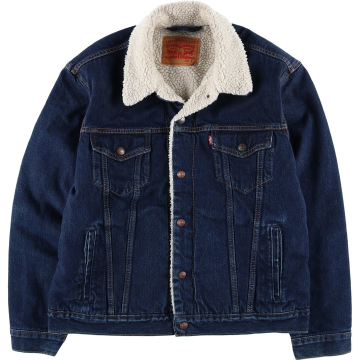 Levi's padded denim jacket, size L, men's cotton blue type Vintage Second Hand