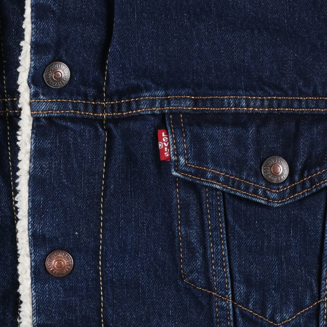 Levi's padded denim jacket, size L, men's cotton blue type Vintage Second Hand