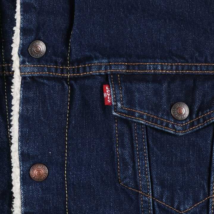 Levi's padded denim jacket, size L, men's cotton blue type Vintage Second Hand