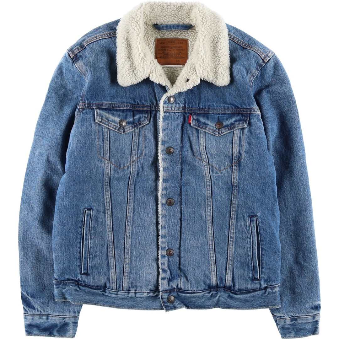 Levi's padded denim jacket, size M, men's cotton blue type Vintage Second Hand