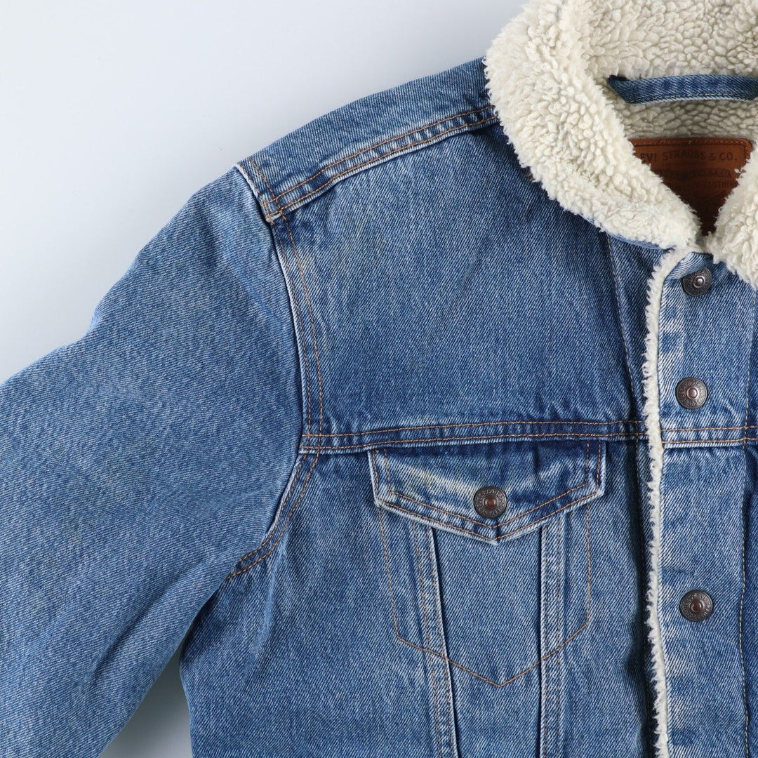 Levi's padded denim jacket, size M, men's cotton blue type Vintage Second Hand
