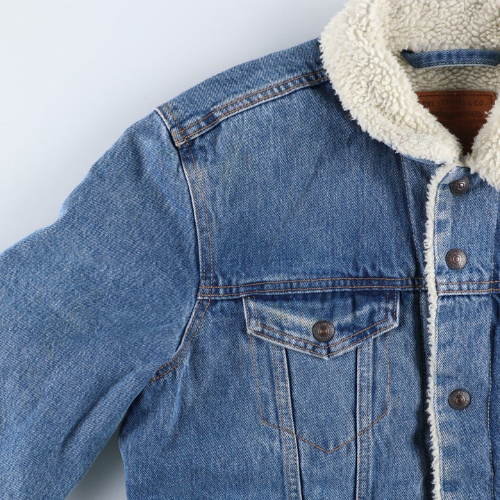Levi's padded denim jacket, size M, men's cotton blue type Vintage Second Hand