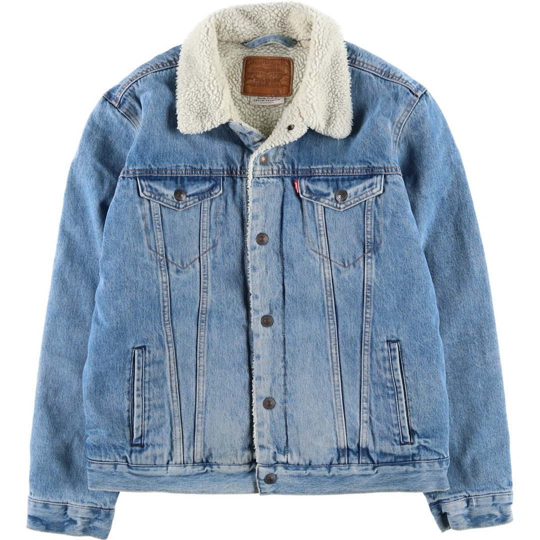 Levi's padded denim jacket, size L, men's cotton blue type Vintage Second Hand