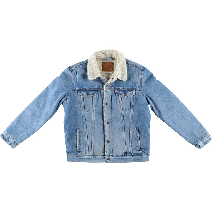 Levi's padded denim jacket, size L, men's cotton blue type Vintage Second Hand
