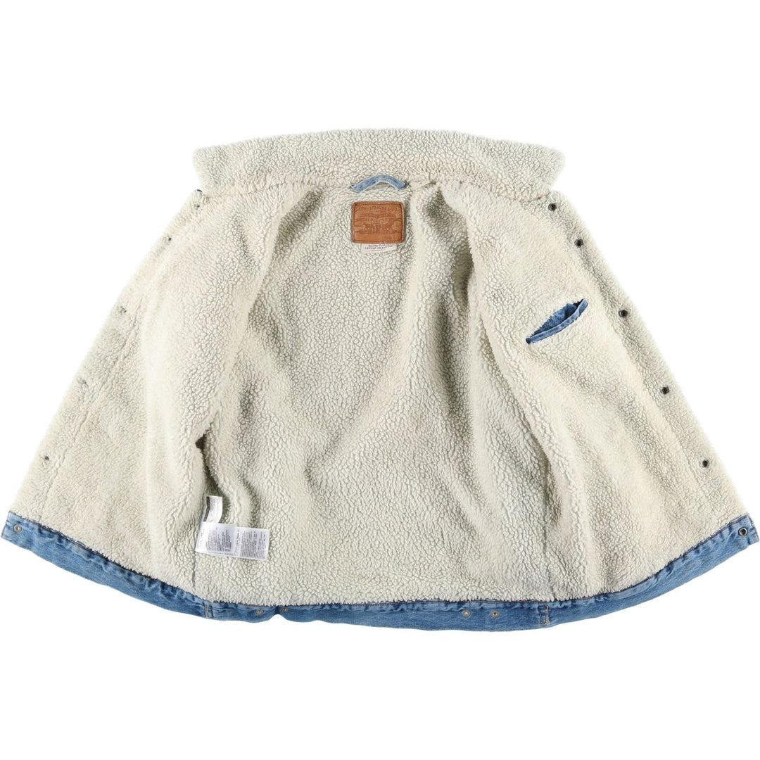 Levi's padded denim jacket, size L, men's cotton blue type Vintage Second Hand
