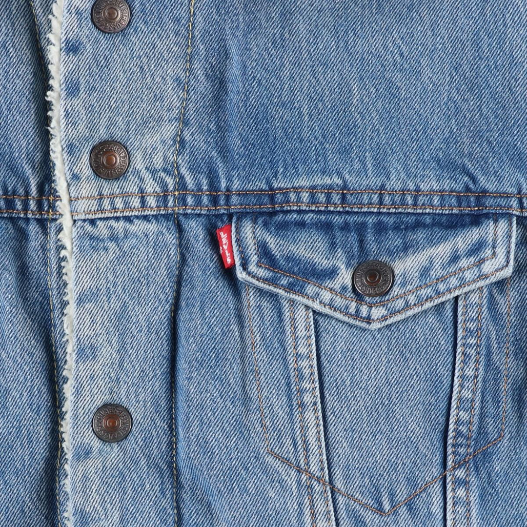 Levi's padded denim jacket, size L, men's cotton blue type Vintage Second Hand