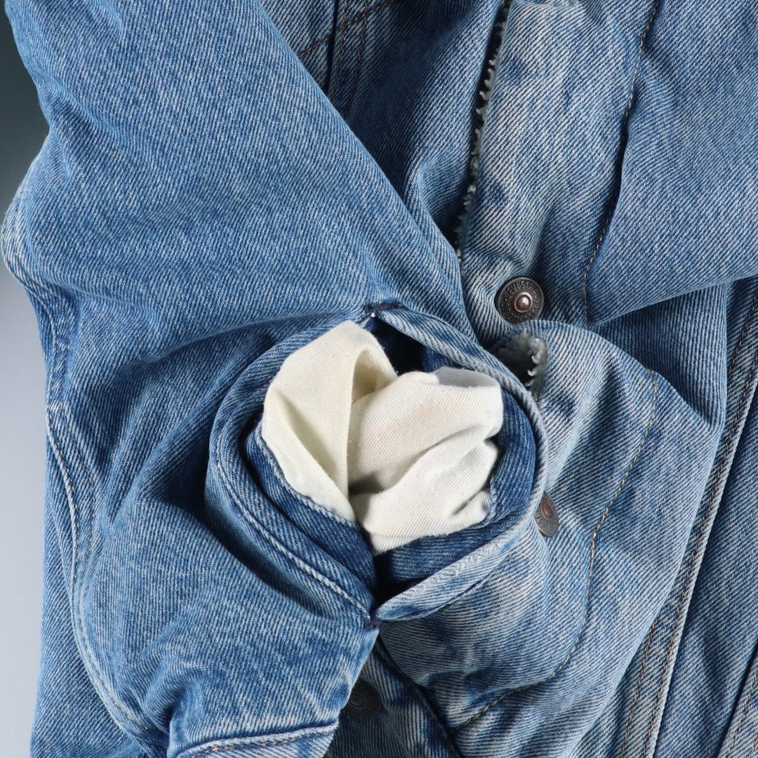 Levi's padded denim jacket, size L, men's cotton blue type Vintage Second Hand